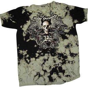  Smooth Industries Skullwing T Shirt   Large/Black 