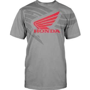  Honda Wingman Mens Short Sleeve Race Wear Shirt   Grey 