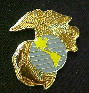 US Marine Corp Insignia Anchor Globe Eagle Lapel Pin  