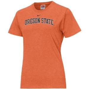  Nike Oregon State Beavers Orange Heather Crew T shirt 