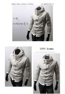 High Collar Mens zip slim designed Top Brand Jacket Dust Coat Outwear 