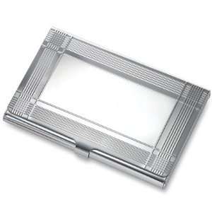  Business Card Holder   Deco Trimmed   Free Engraving 