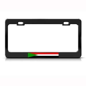 Sudan Sudanese Flag Black Country Metal license plate frame Tag Holder