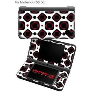  Nintendo DSi XL Skin   Red And Black Squared by 