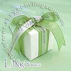 100 White Linen Wedding Party Favor Box Bomboniere Gift