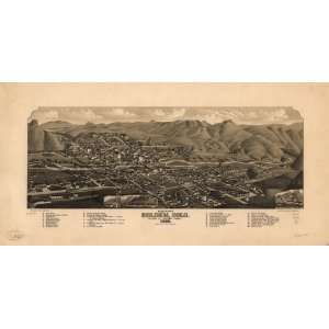  Historic Panoramic Map Birds eye view of Golden, Colo. co 