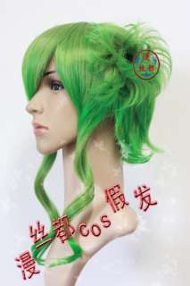 New Vocaloid GUMI Megpoid Long Green Cosplay Wig Curly Party Hair 