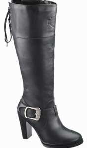 Harley Davidson SAMI Womens Black Leather Dress Boots D85157  