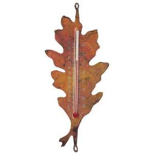  Oak Leaf Nature Thermometer   flamed Copper, Indoor 