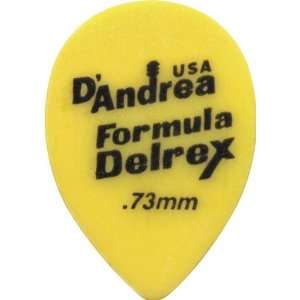  DAndrea 358 Small Delrex Delrin Guitar Picks Teardrop One 
