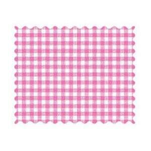  SheetWorld Primary Pink Gingham Woven Fabric   By The Yard Baby