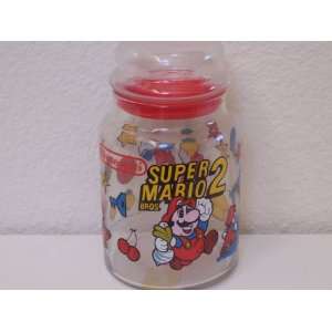  Vintage Super Mario Bros. 2 Glass Jar With Lid (1989 