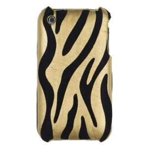   Zebra Hard Case for iPhone 3G / 3GS   Gold  Players & Accessories