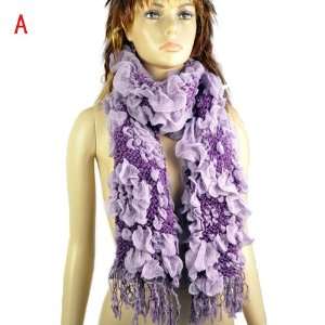  Knitted Pattern Warm Scarf and Snood, 6 colors available 