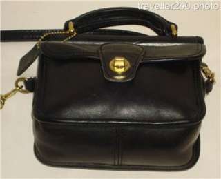   Bag Black Leather Shoulder Purse Winnie Flap Messenger 9023  