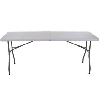 New lightweight portable 6 feet Long Plastic Center folding table 