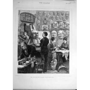  1876 Pantomime Season Mask Painting Theatre Print