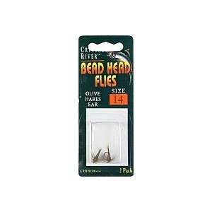  C/R BEADHEAD FLY OLIVE HAREEAR