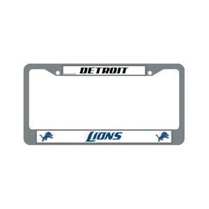  Detroit Lions Chrome License Plate Frame Sports 