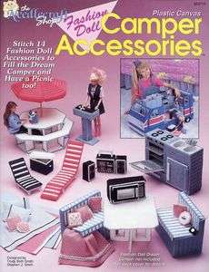 Barbie Dream Camper & Accessories   Both Plastic Canvas Pattern 