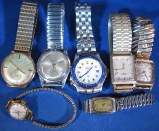   GF Back, Waltham, Elgin, Bulova (2), Timex Quartz Watch Lot G  