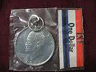 huge fake 1971 ike eagle one dollar coin key chain keychain big key 