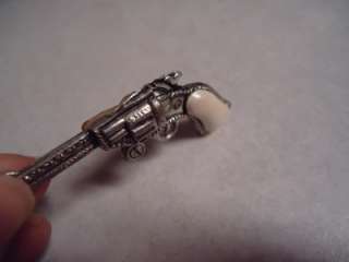 1950s Hopalong Cassidy Revolver Gun Pin, Pearl Handled Grip 
