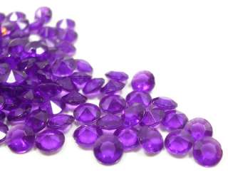 2000 Royal Purple Diamond Confetti Wedding Party Table  