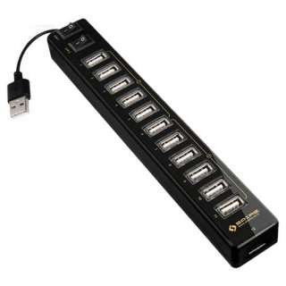 12 Port USB HUB, SPIRE SP 12P with Power Adapter Black  