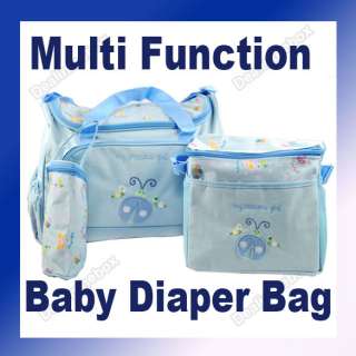 4Pcs New Multi Function Baby Diaper Bag Tote Waterproof  