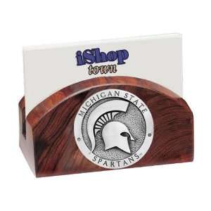  Michigan State Spartans Ironwood Business Card Holder 