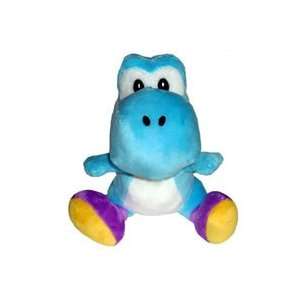  Super Mario Bros. Wii Plush   Light Blue Yoshi Toys 