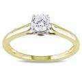   Gold 1/2ct TDW Diamond and Pink Sapphire Engagement Ring (G H, I2 I3