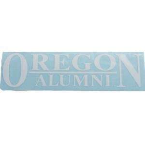 Oregon 3x10 Alumni Transfer Decal   White  Sports 