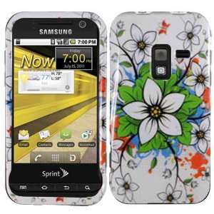  White Flowers Hard Case Cover for Samsung Conquer 4G D600 