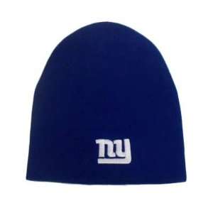 NFL New York Giants Blue Cuffless Beanie Knit Toque Skully Hat Acrylic 