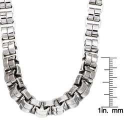 Stainless Steel Mens Venetian Link Necklace  
