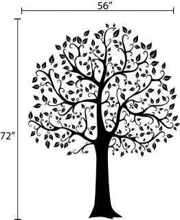 tree wall decal deco art sticker mural size 72 h x 56 w other sizes 