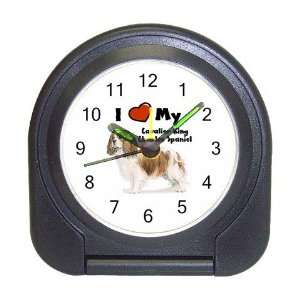  I Love My Cavalier King Charles Spaniel Travel Alarm Clock 