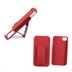  New Verizon Apple iPhone 4 Red Shell Holster Combo w 