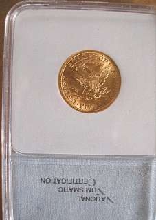 1897 $5 FIVE DOLLAR GOLD LIBERTY HALF EAGLE US COIN BU  
