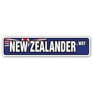  NEW ZEALANDER FLAG Street Sign new zealand national pride 