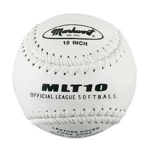  Markwort MLT10 10 Leather Cork Core Softballs WHITE 10 