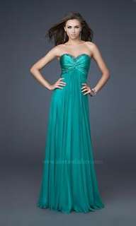Prom Dress Formal Evening Gown Long Green Strapless Size 6/8 