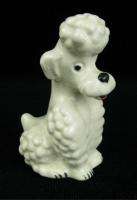 Vintage Goebel Ceramic White Poodle Dog Figurine Animal Germany  