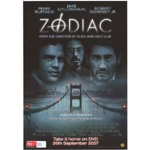 Zodiac   Movie Poster   27 x 40