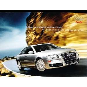  2007 Audi A8 W12 S8 Deluxe Sales Brochure Book A8L 