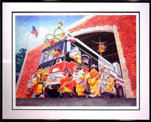 Firefighter Where One Goes We All Go Art Firefighting  