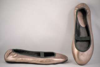 Womens J.Jill Gold Leather Ballet Flats(Hansome M) US 7M  