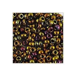   Seed Bead 15/0 Metallic Brass Iris (3 Gram Tube) Beads